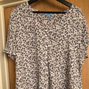 Womens Ruffled Sleeve Blouse